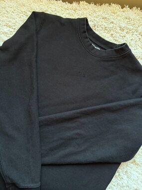 Pull&Bear Black Crewneck Sweatshirt